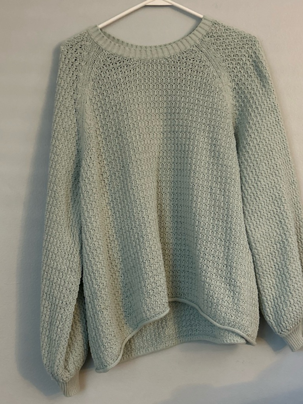 Sonoma Light Sage Knit Crewneck Sweater